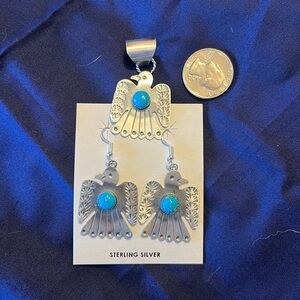 Thunderbird Earring and Pendant Set
